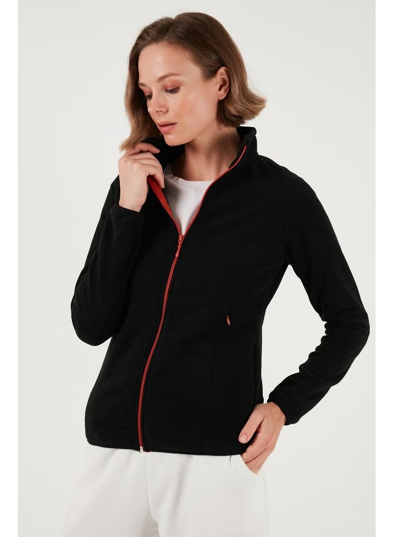 Lela Slim Fit Zippered Polar Fleece Cardigan Women's Cardigan 5907012 - Image 4